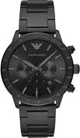 Emporio Armani Elegante Herrenuhr der Marke Armani. Die Uhr hat ein Armband, das auch
