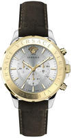 Versace Herren Uhr Armbanduhr Chronograph Signature VEV600219 Leder - Gold