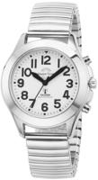 MASTER TIME Funkuhr "Sprechende Funkuhr" Armbanduhr, Quarzuhr, Damenuhr, Flexband,