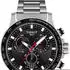 Edelstahl, schwarz, silberfarben: Tissot T-Sport Supersport Chrono T125.617