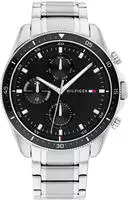 Tommy Hilfiger 1791835, Tommy Hilfiger Parker 44 Mm Watch Silber Mann Silver / Black