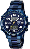 ETT Funkchronograph "Hunter" Armbanduhr, Herrenuhr, Solar, Stoppfunktion,