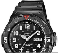 CASIO TIMELESS COLLECTION Quarzuhr Armbanduhr, Herrenuhr, Resinarmband, Datum, bis 10