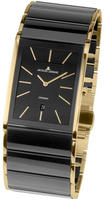 Jacques Lemans Keramikuhr "Dublin" Quarzuhr, Armbanduhr, Damenuhr, Herrenuhr, Datum,