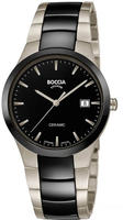 Boccia Titanium 3639-01, Boccia Titanium 3639-01 Herrenarmbanduhr Schwarz male,