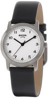 Boccia 3291-01 Titan-Damenuhr mit Lederarmband