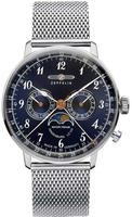 ZEPPELIN Multifunktionsuhr "LZ 129 Hindenburg Moonphase" Armbanduhr, Quarzuhr,