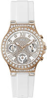 Guess GW0257L2 Damen-Armbanduhr, Edelstahl-Geh&auml;use - Wei&szlig;