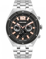 Police Herrenuhr Edelstahl Armbanduhr PL15995JSTU.61M - Silber/Schwarz