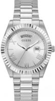 Guess Herren Uhr Armbanduhr CONNOISSEUR GW0265G6 Edelstahl silber - Silber