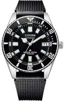 Citizen NB6021-17E, Citizen NB6021-17E Herren-Taucheruhr Automatik Titan/Schwarz