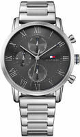 Tommy Hilfiger 1791397, Tommy Hilfiger Kane 44 Mm Watch Silber Mann Silver / Grey /