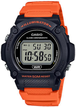 Casio W-219H-4AVEF Orange/Black