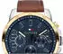 blau, braun, Leder, silberfarben: Tommy Hilfiger Decker Casual