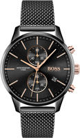 Boss 1513811-OS, Boss 1513811 42 Mm Watch Silber Mann Black / Black / Mineral