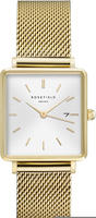 Rosefield QWSG-Q03 Damenuhr Boxy Gold Mesh Medium