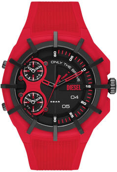 Diesel Framed Three-Hand Silicone Watch DZ1989