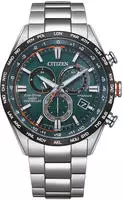 Citizen CB5946-82X Eco-Drive Herren-Funkarmbanduhr Solar Titan/Gr&uuml;n
