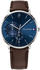 blau, braun, Leder, silberfarben: Tommy Hilfiger Brooklyn