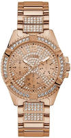 Guess Frontier Damen Designer Armbanduhr W1156L3 - Gold