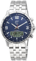 ETT Funk-Multifunktionsuhr "Professional WorldTimer" Armbanduhr, Herrenuhr,