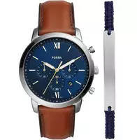 Fossil FS5708SET, Fossil Neutra (Chronograph, 44 mm) (FS5708SET) Silber