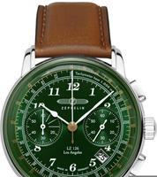 ZEPPELIN Chronograph "LZ 126 Los Angeles" Armbanduhr, Quarzuhr, Herrenuhr, Datum,