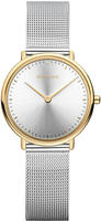 Bering 15729-010, Bering 15729-010 Damenarmbanduhr Silber female, Geh&auml;use aus