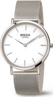 Boccia Titanium 3273-09, Boccia Titanium 3273-09 Damenarmbanduhr Wei&szlig; female,