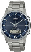 Casio Funk Funkchronograph Armbanduhr, Herrenuhr, Solaruhr, Funkuhr, Titanarmband,