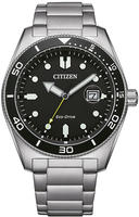 Citizen Solaruhr Armbanduhr, Herrenuhr, Edelstahlarmband, bis 10 bar wasserd.