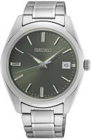 Seiko Quarzuhr Armbanduhr, Herrenuhr, Damenuhr, Datum, Saphirglas, Edelstahlarmband