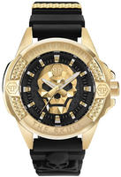 Philipp Plein PWAAA0221 Armbanduhr The $kull Schwarz/Goldfarben - Schwarz