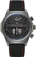 POLICE Herrenuhr Quarzuhr grau /schwarz onesize Herren 44 PEWJM0006505 - Schwarz