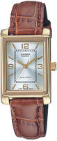 CASIO TIMELESS COLLECTION Quarzuhr Armbanduhr, Damenuhr, analog, Lederarmband