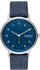 blau, silberfarben, Textil: Skagen Kuppel