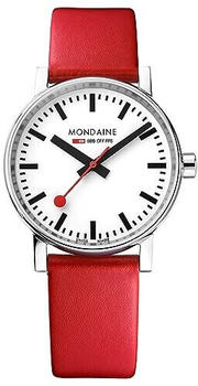 Mondaine Evo2 Watch 35 mm red