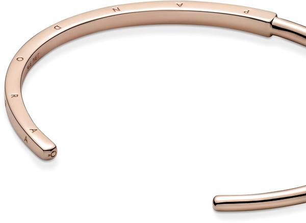 Pandora Signature I-D Offener Armreif roségoldfarben 19 cm