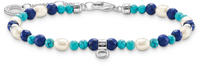 Thomas Sabo Armband mit blauen Steinen und Perlen (A2064-775-7-L19V)