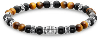 Thomas Sabo Armband mit schwarzen Onyx-Beads und Tigerauge-Beads (A2087-507-7)
