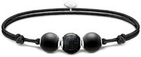 Thomas Sabo Armband Karma Secret mit schwarzen Obsidian Beads mattiert (A2107-172-11)