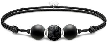 Thomas Sabo Armband Karma Secret mit schwarzen Obsidian Beads mattiert (A2107-172-11)