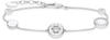 Armband THOMAS SABO "Kreis mit weißen Steinen silber, A1880-051-14-L19V" Armbänder