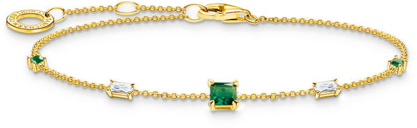 Thomas Sabo Armband mit grünen und weißen Steinen (A2059-971-7-L19V)