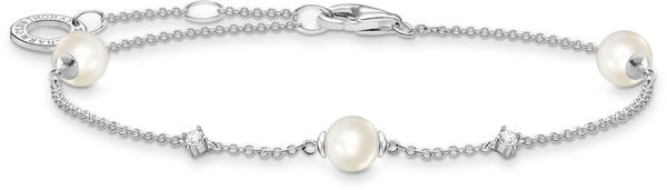 Thomas Sabo Armband Perlen mit weißen Steinen (A2038-167-14-L19V)