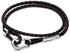 Pandora Moments Braunes Geflochtenes Doppeltes Lederarmband-Set