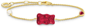 Thomas Sabo Armband mit rotem Goldb&auml;ren (A2151-430-10)