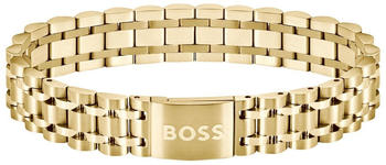Hugo Boss Goldfarbenes Armband mit Magnetverschluss mit Logogravur 19 cm (HB1580645)