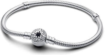 Pandora Schlangen-Gliederarmband mit Polarstern-Verschluss (593584C01)
