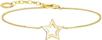 Thomas Sabo Armband mit Stern-Anh&auml;nger vergoldet (A2162-413-39)